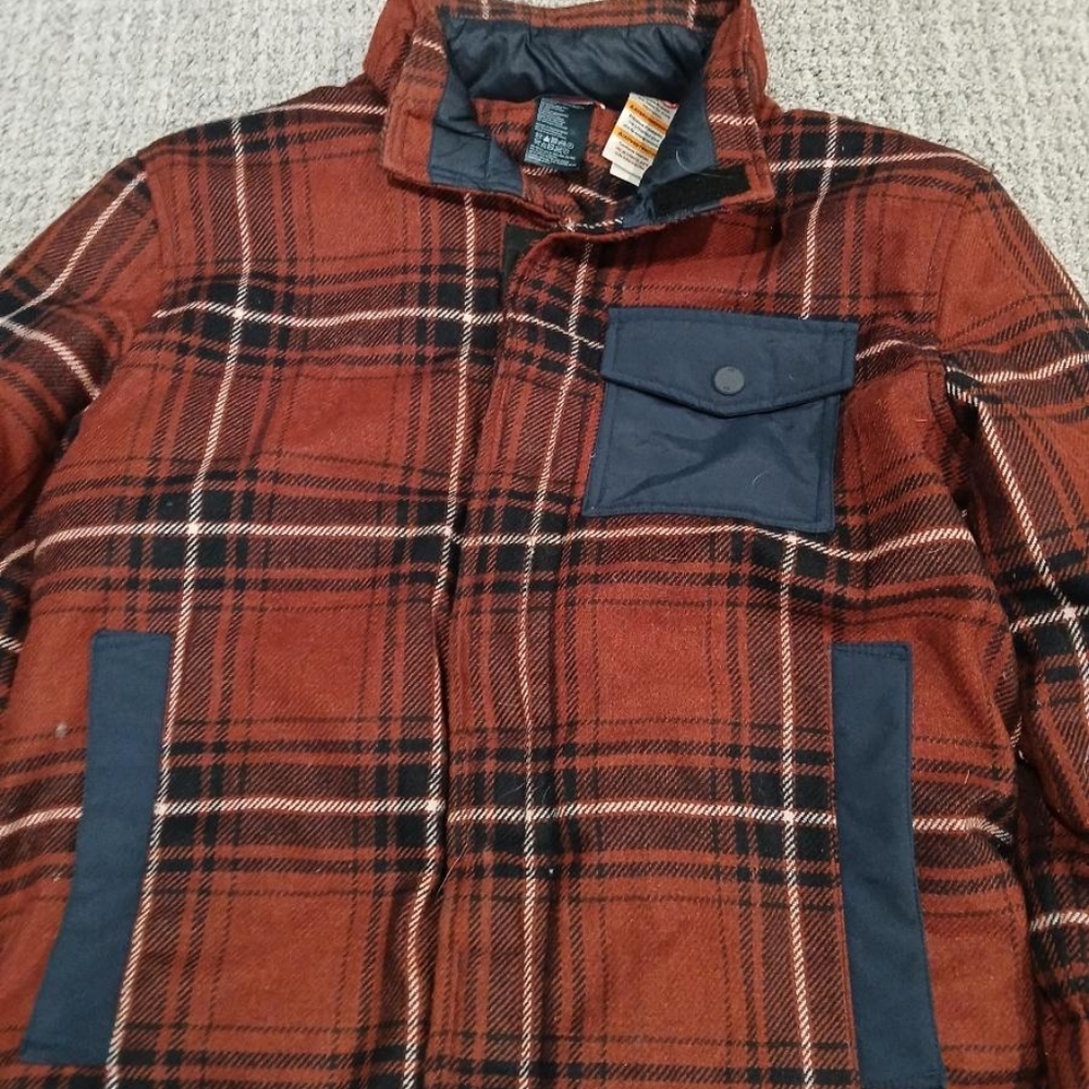 TOMMY HILFIGER, Plaid Down Fill Jacket size Medium